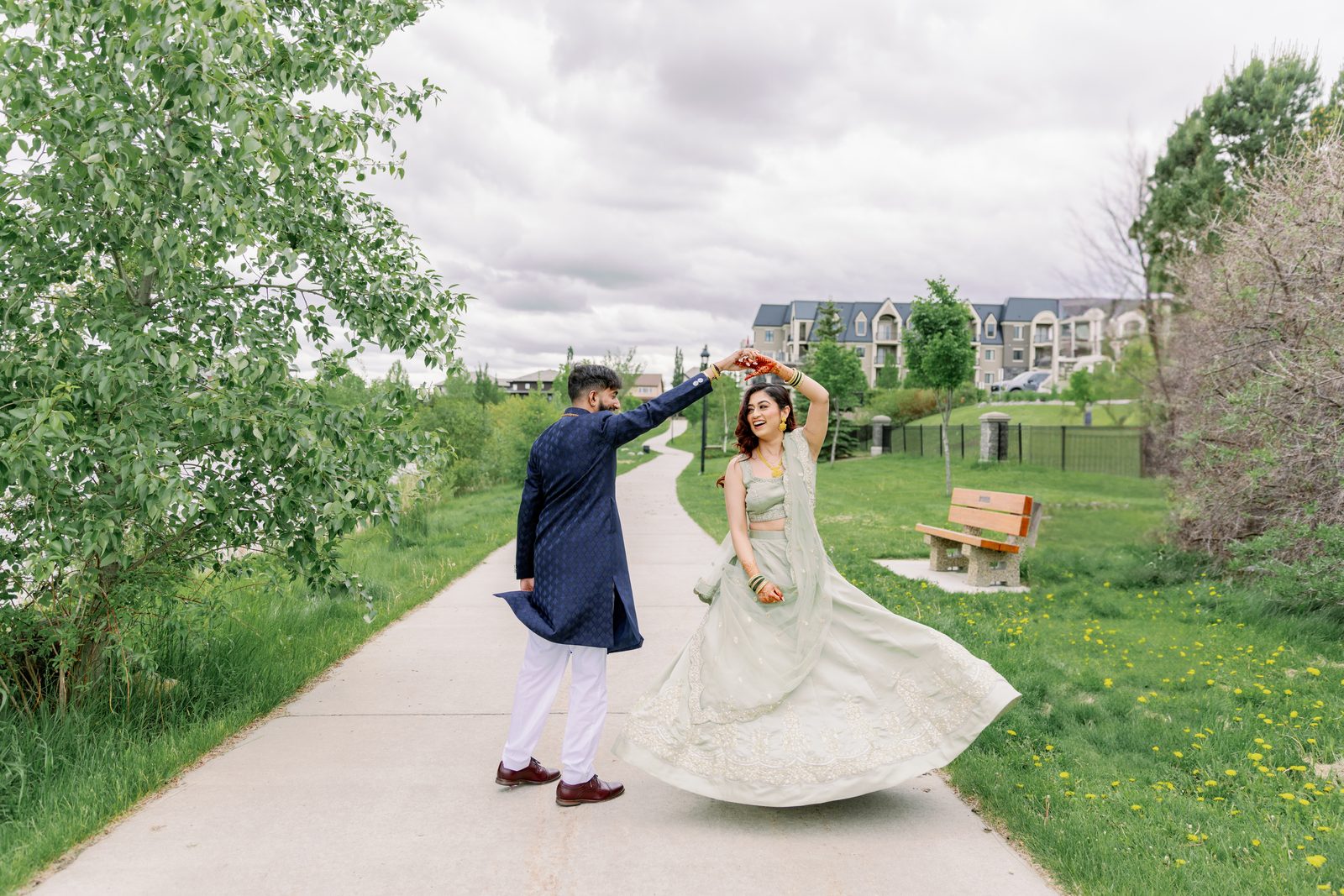 A Jalebi couple, introduced through matchmaking
